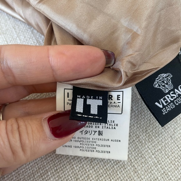 Versace jeans couture mini skirt| Versace Beige mini skirt | size small - Picture 7 of 7